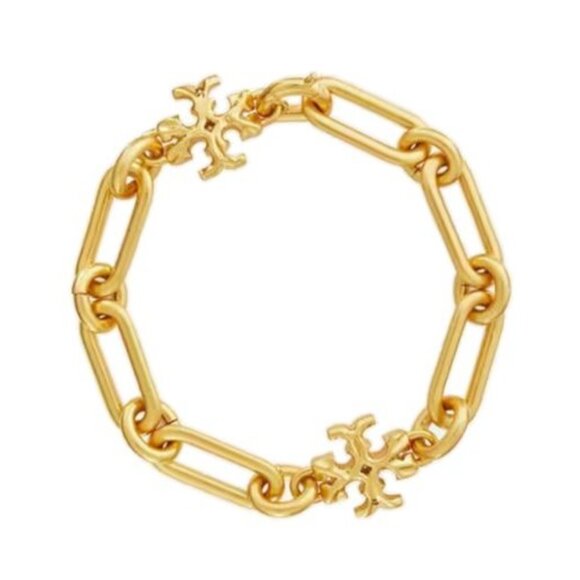 Tory Burch Gold Roxanne Chainlink Necklace, Bracelet dSet!!! - Picture 5 of 6